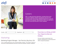 Tablet Screenshot of career.zinfi.com
